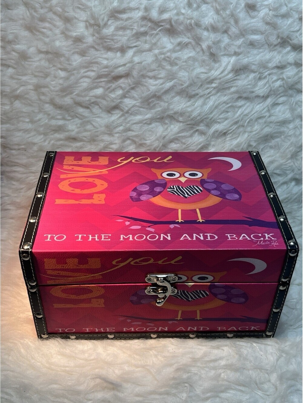 Marla Rae Owl Keepsake Box "I love you to the moon and back"